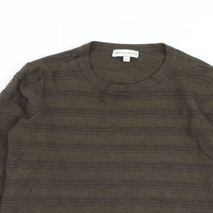 Womens UK Size 10 Warehouse Green Pullover Jumper