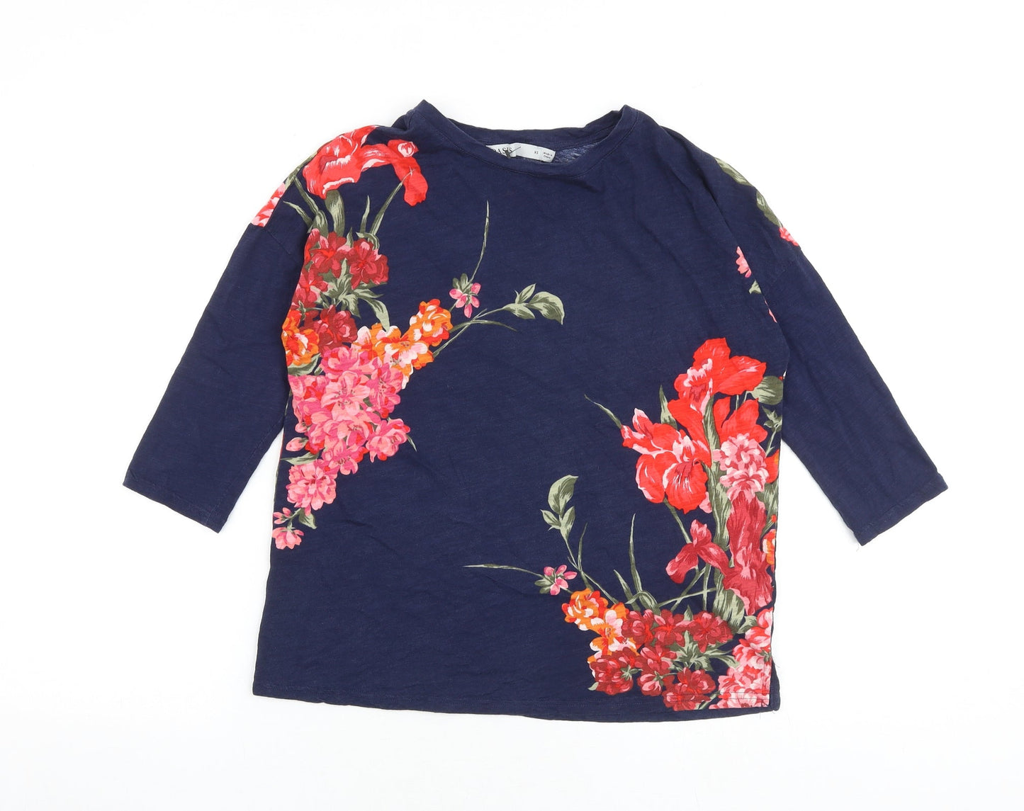 Womens UK Size XS Oasis Blue Basic T-Shirt