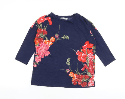 Womens UK Size XS Oasis Blue Basic T-Shirt