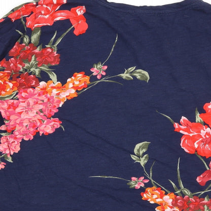 Womens UK Size XS Oasis Blue Basic T-Shirt