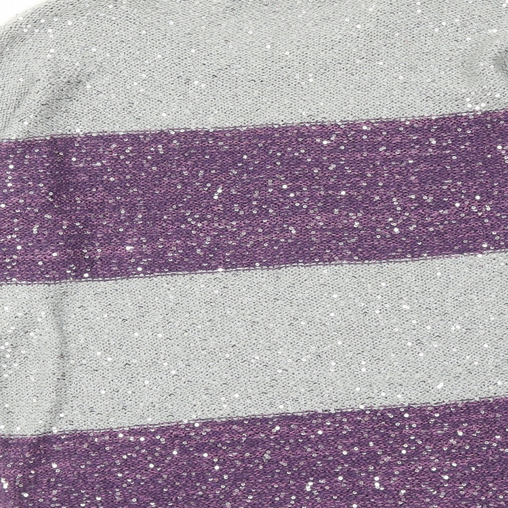 Womens UK Size M Klass Purple Pullover Jumper