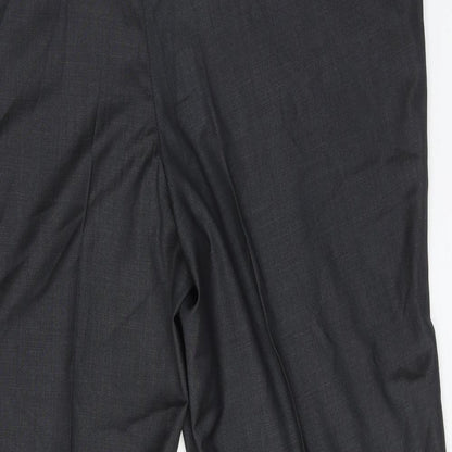 Mens UK Size 52 in Baruti Regular Fit Dress Pants Grey Trousers