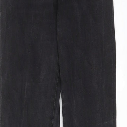 Womens UK Size 10 Denim & Co. Regular Fit Skinny Black Jeans