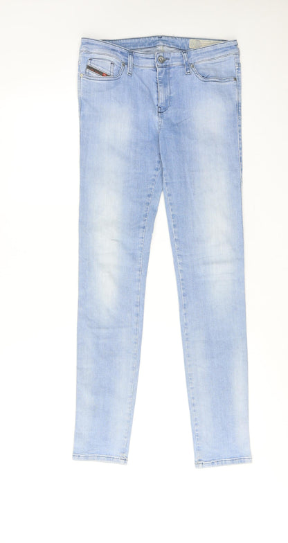 Diesel Womens Blue Cotton Skinny Jeans Size 29 in L32 in Regular Zip
