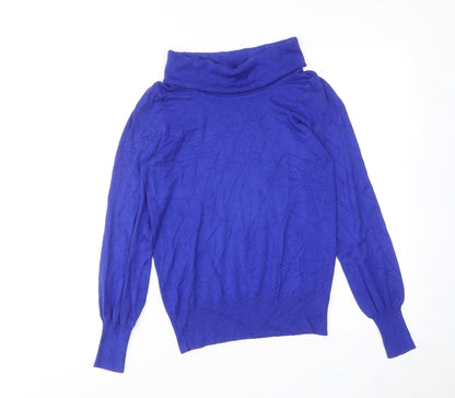 Womens UK Size 10 Marks and Spencer Blue Pullover Jumper