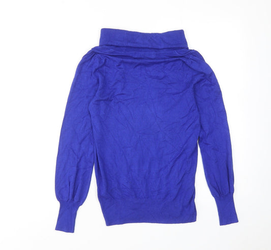 Womens UK Size 10 Marks and Spencer Blue Pullover Jumper