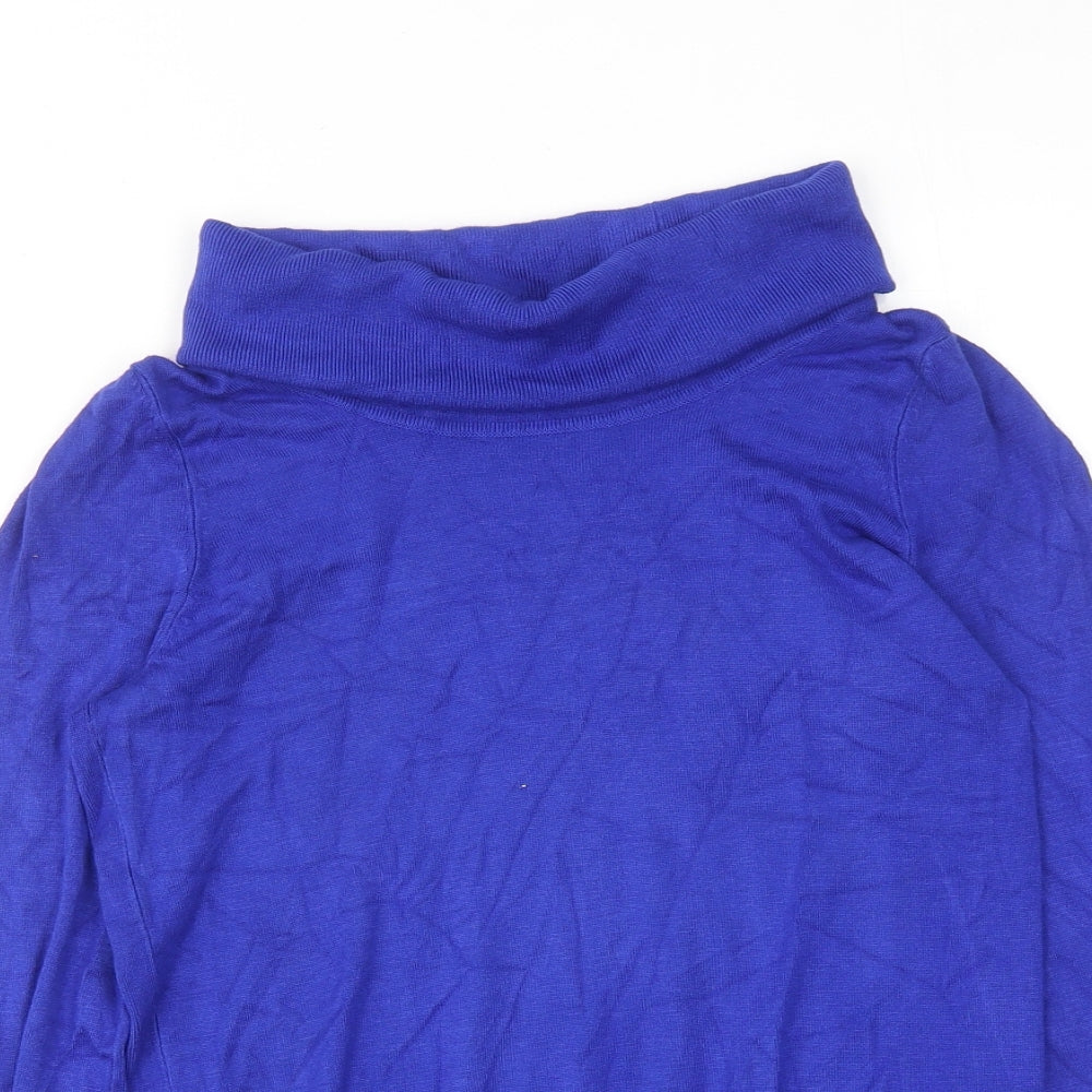 Womens UK Size 10 Marks and Spencer Blue Pullover Jumper