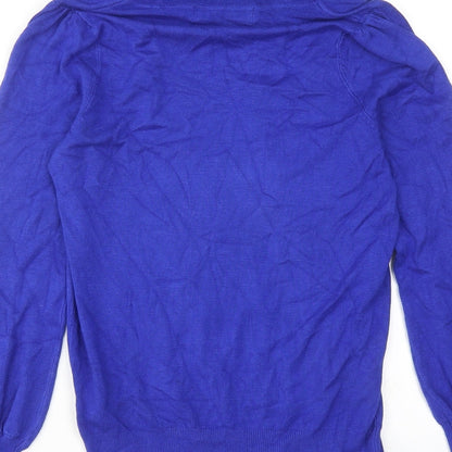 Womens UK Size 10 Marks and Spencer Blue Pullover Jumper
