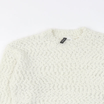Womens UK Size 2XS H&M Ivory Pullover Jumper