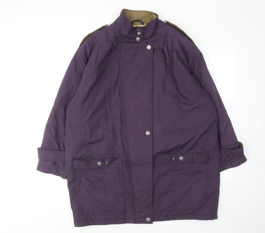 C&A Womens Purple Jacket Size 14 Zip