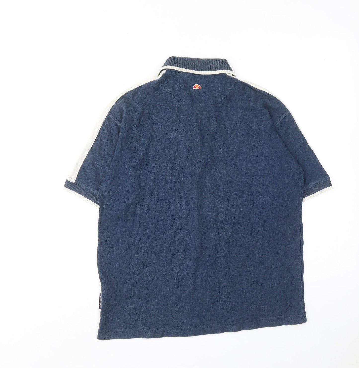 ellesse Boys Blue Cotton Basic Polo Size 11-12 Years Collared Button
