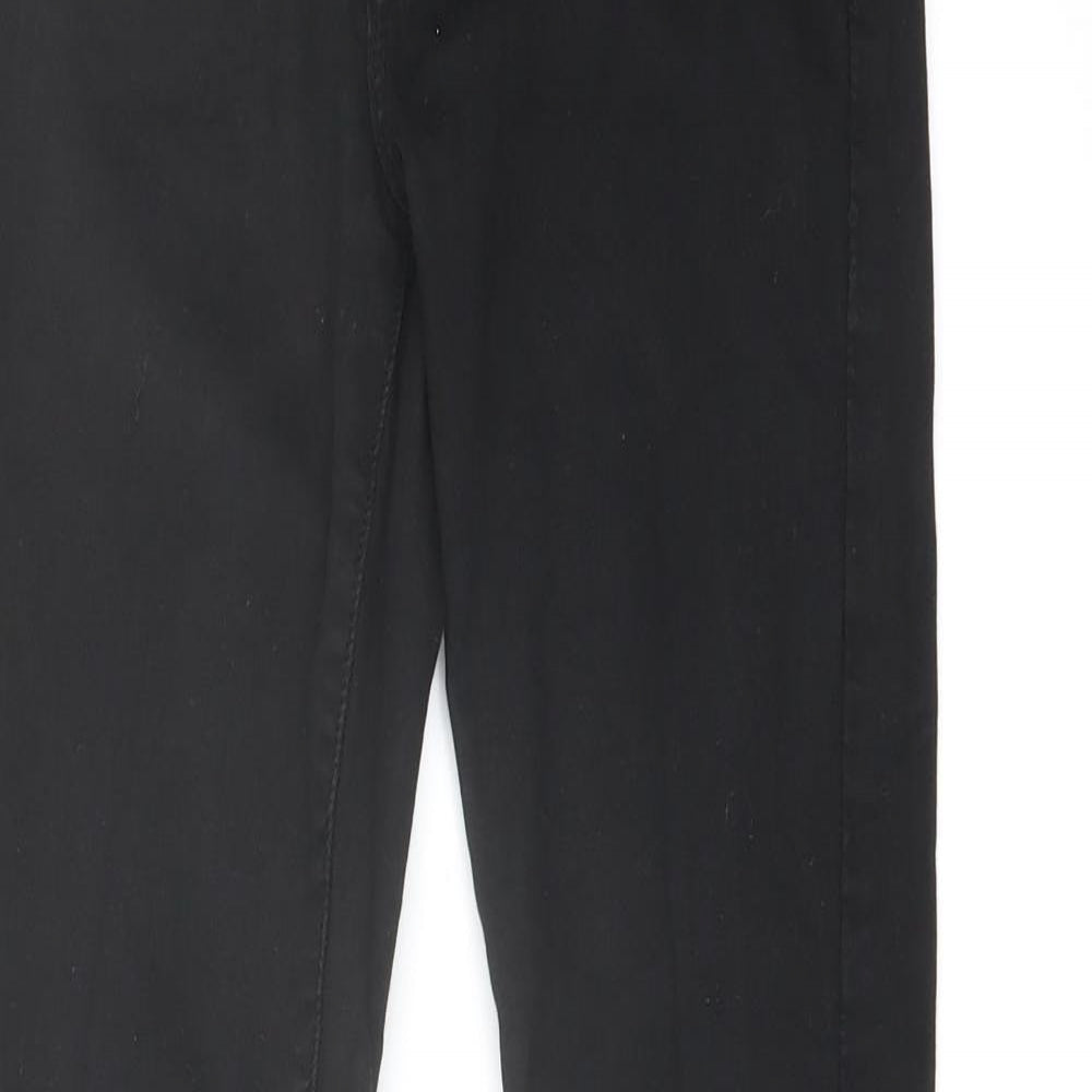Voggo Womens Black Cotton Skinny Jeans Size 24 in L27 in Regular Button