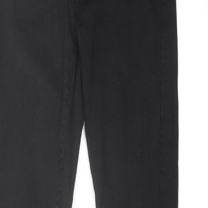 Voggo Womens Black Cotton Skinny Jeans Size 24 in L27 in Regular Button