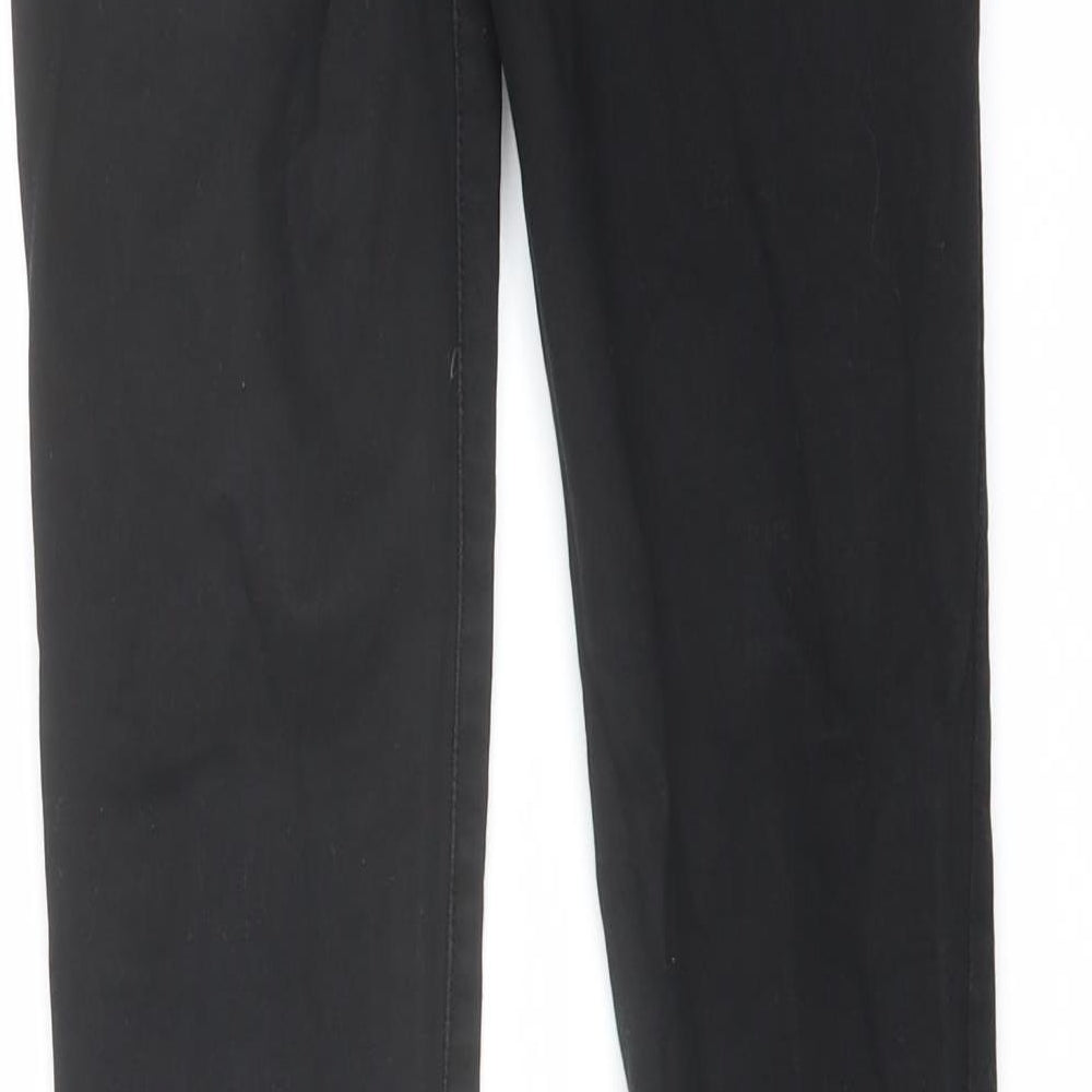 Voggo Womens Black Cotton Skinny Jeans Size 24 in L27 in Regular Button