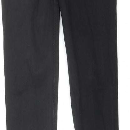 Voggo Womens Black Cotton Skinny Jeans Size 24 in L27 in Regular Button