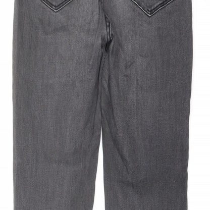 Pull&Bear Womens Grey Cotton Skinny Jeans Size 6 L28 in Regular Button