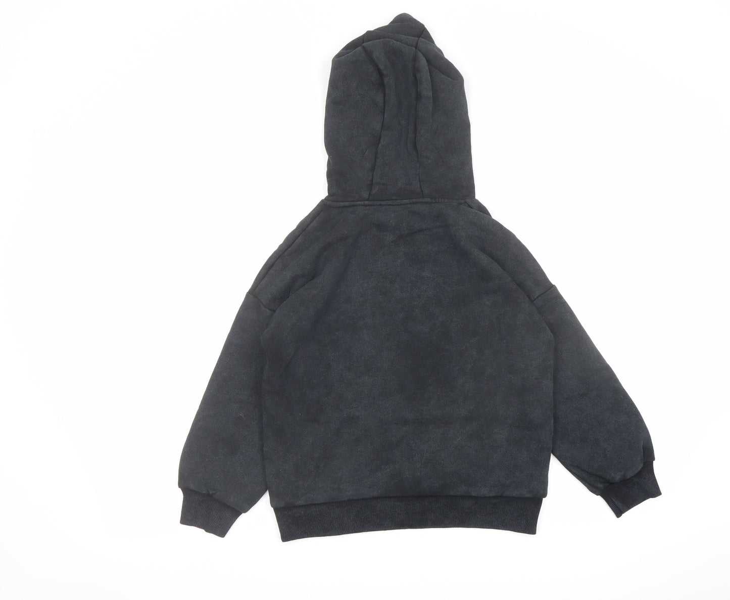 Marks and Spencer Boys Black Cotton Pullover Hoodie Size 7-8 Years Pullover - Stranger Things