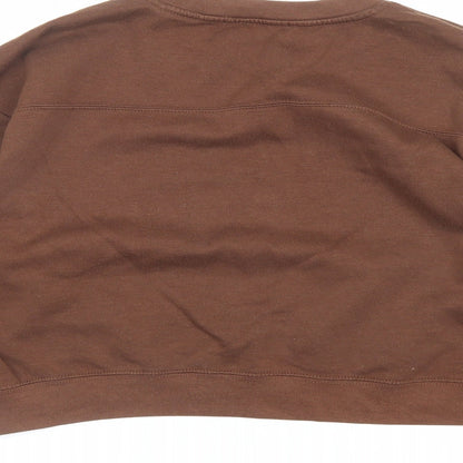 Zara Womens Brown Polyester Pullover Sweatshirt Size S Pullover