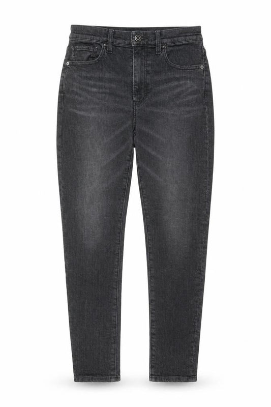 ERSDGG Womens Grey Cotton Skinny Jeans Size 28 in L27 in Regular Button