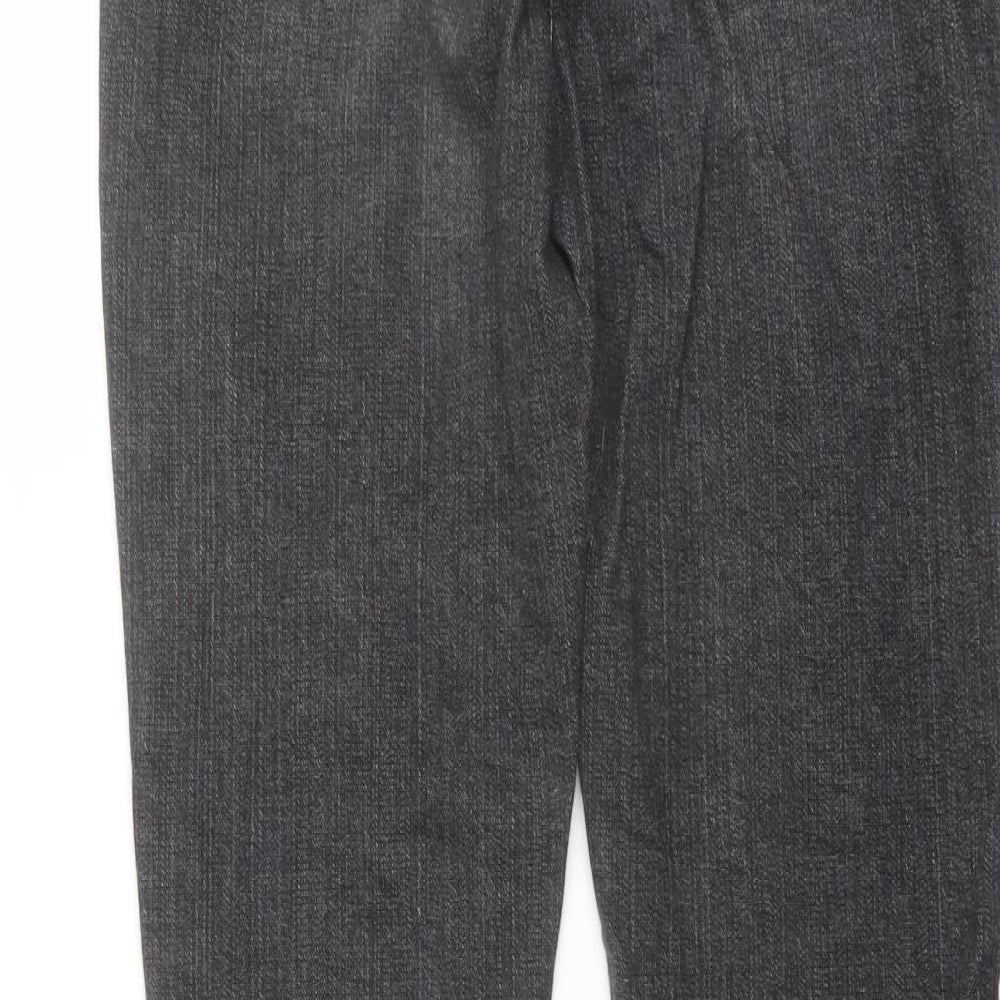 ERSDGG Womens Grey Cotton Skinny Jeans Size 28 in L27 in Regular Button