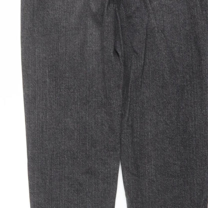 ERSDGG Womens Grey Cotton Skinny Jeans Size 28 in L27 in Regular Button