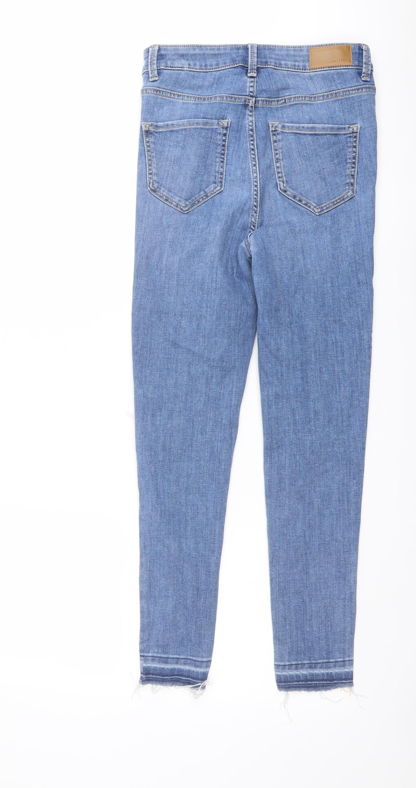 Womens UK Size 8 Marks and Spencer Regular Fit Skinny Blue Jeans