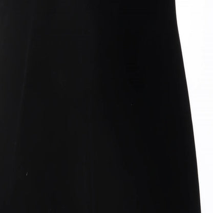 Sophia Defol Womens Black Polyester Tank Dress Size 10 Square Neck Pullover