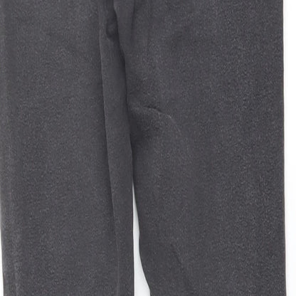 Denim & Co. Womens Grey Cotton Skinny Jeans Size 10 L29 in Regular Button