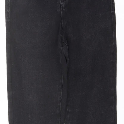 Denim & Co. Womens Black Cotton Skinny Jeans Size 10 L27 in Regular Button