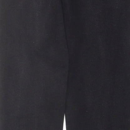 Denim & Co. Womens Black Cotton Skinny Jeans Size 10 L27 in Regular Button