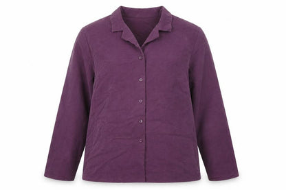 Womens UK Size 16 Holmewood Purple Basic Button-Up