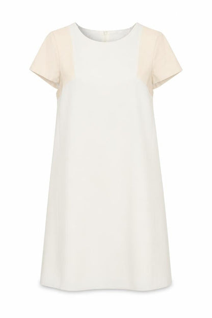 Zara Womens Ivory Polyester A-Line Size XS Round Neck Zip