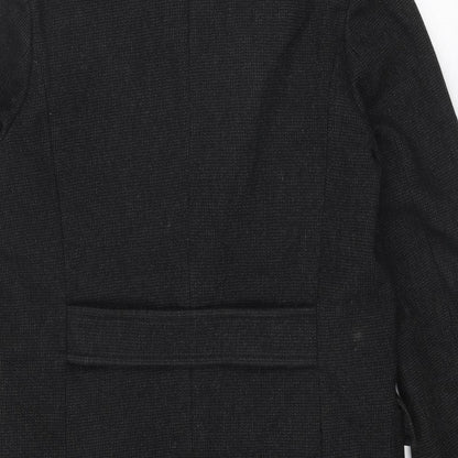 Mens UK Size M H&M Black Overcoat