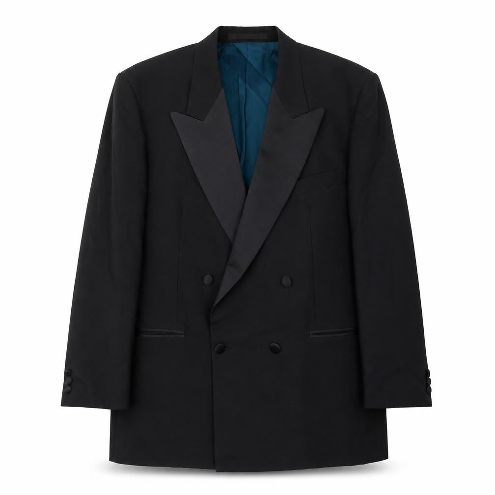 Mens UK Size 42 Marks and Spencer Regular Black Suit Tuxedo