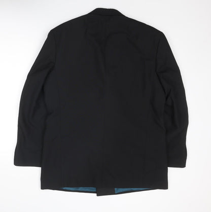 Mens UK Size 42 Marks and Spencer Regular Black Suit Tuxedo
