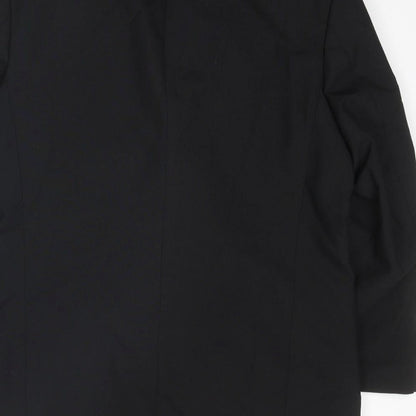 Mens UK Size 42 Marks and Spencer Regular Black Suit Tuxedo