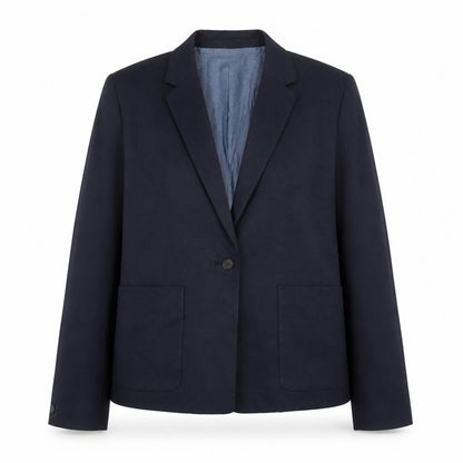 Gap Womens Blue Polyester Jacket Suit Jacket Size 14