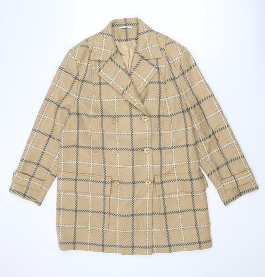 Womens UK Size 14 LUCIA Beige Overcoat