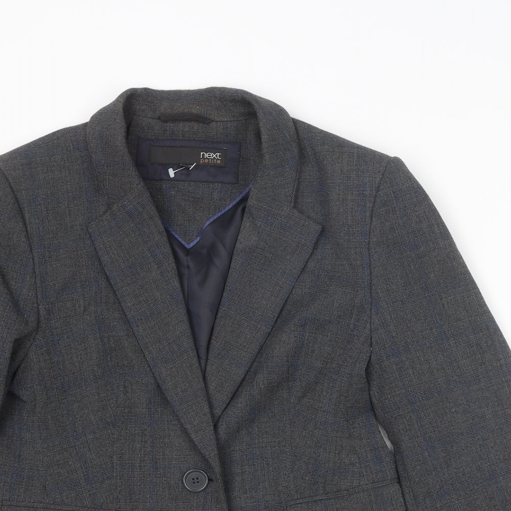 NEXT Womens Grey Polyester Jacket Blazer Size 14