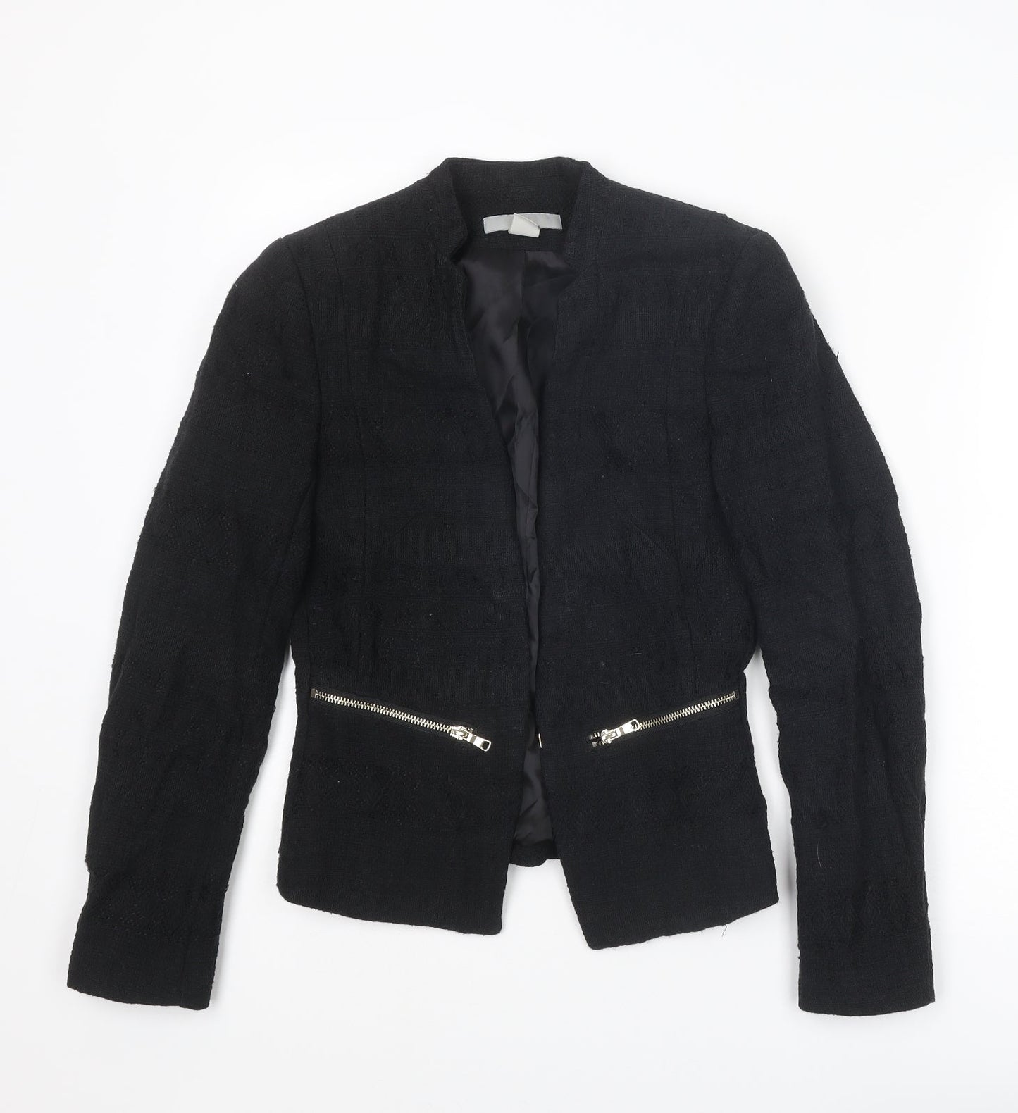 Womens UK Size 6 H&M Black Jacket