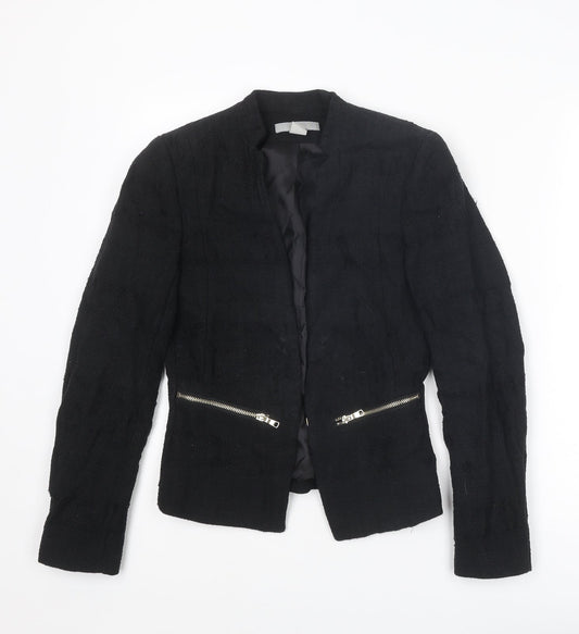 Womens UK Size 6 H&M Black Jacket