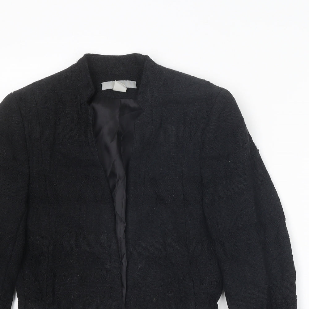 Womens UK Size 6 H&M Black Jacket