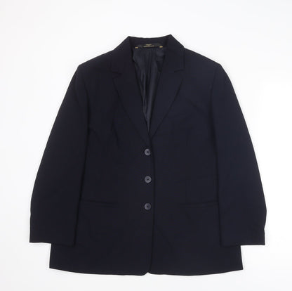 Womens UK Size 16 St Michael Regular Blue Suit Jacket