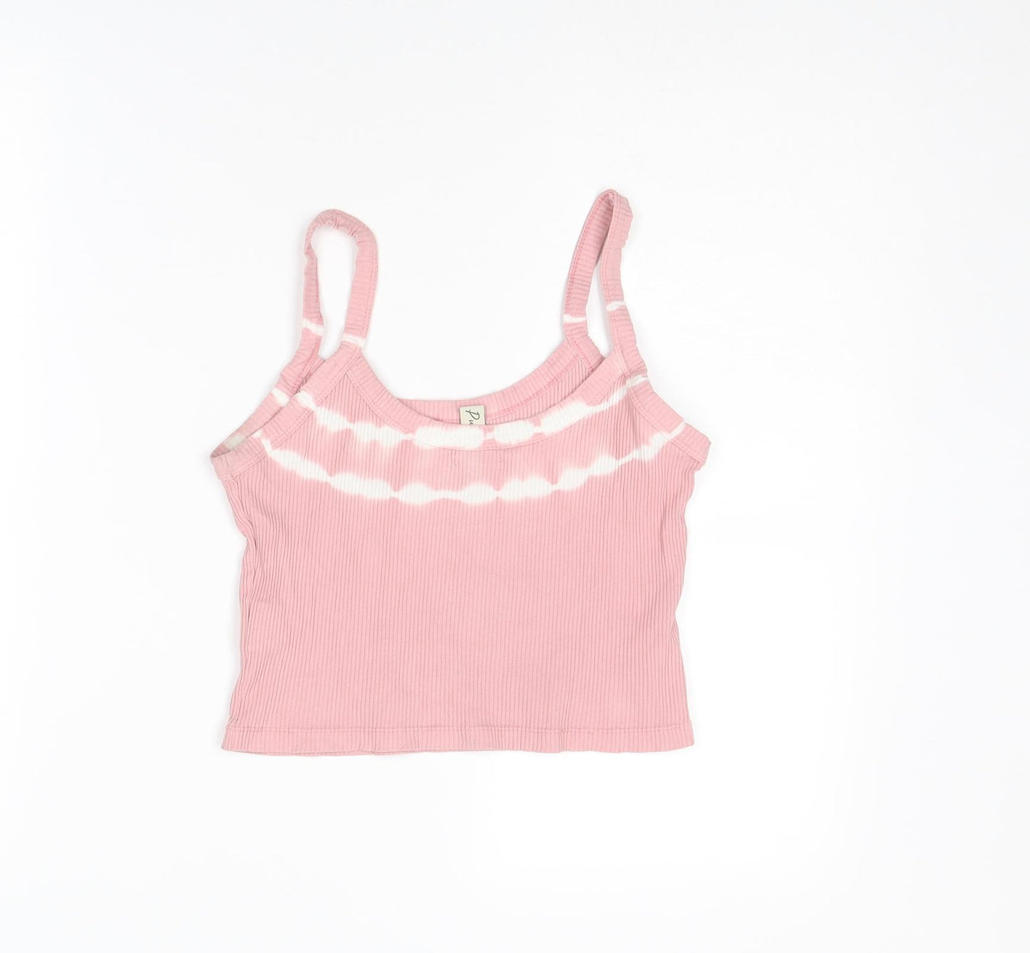 Womens UK Size M Pull&Bear Pink Cropped Tank