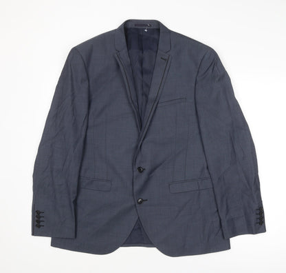 Mens UK Size 42 Marks and Spencer Regular Blue Suit Jacket