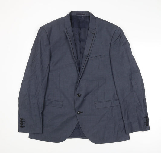 Mens UK Size 42 Marks and Spencer Regular Blue Suit Jacket
