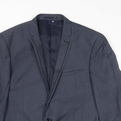 Mens UK Size 42 Marks and Spencer Regular Blue Suit Jacket