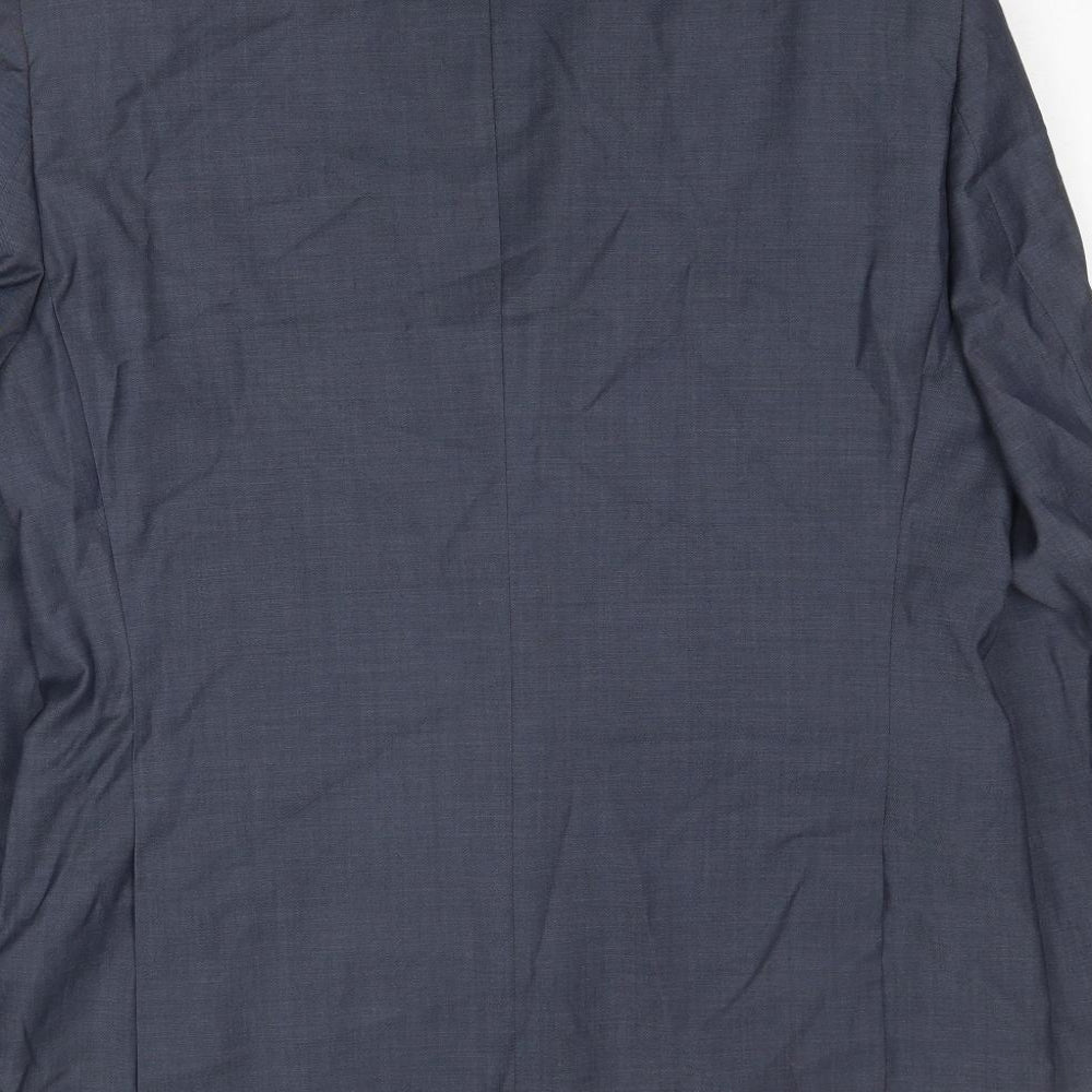 Mens UK Size 42 Marks and Spencer Regular Blue Suit Jacket