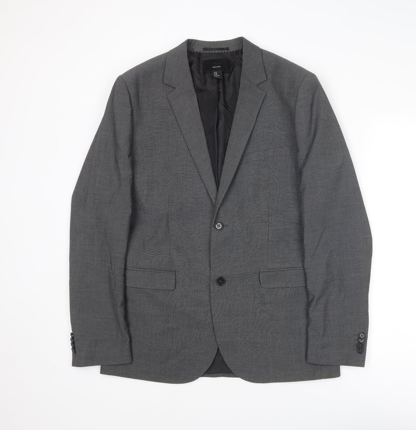 Mens UK Size L H&M Regular Grey Suit Jacket