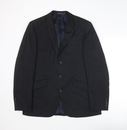 Mens UK Size 40 NEXT Regular Black Suit Jacket